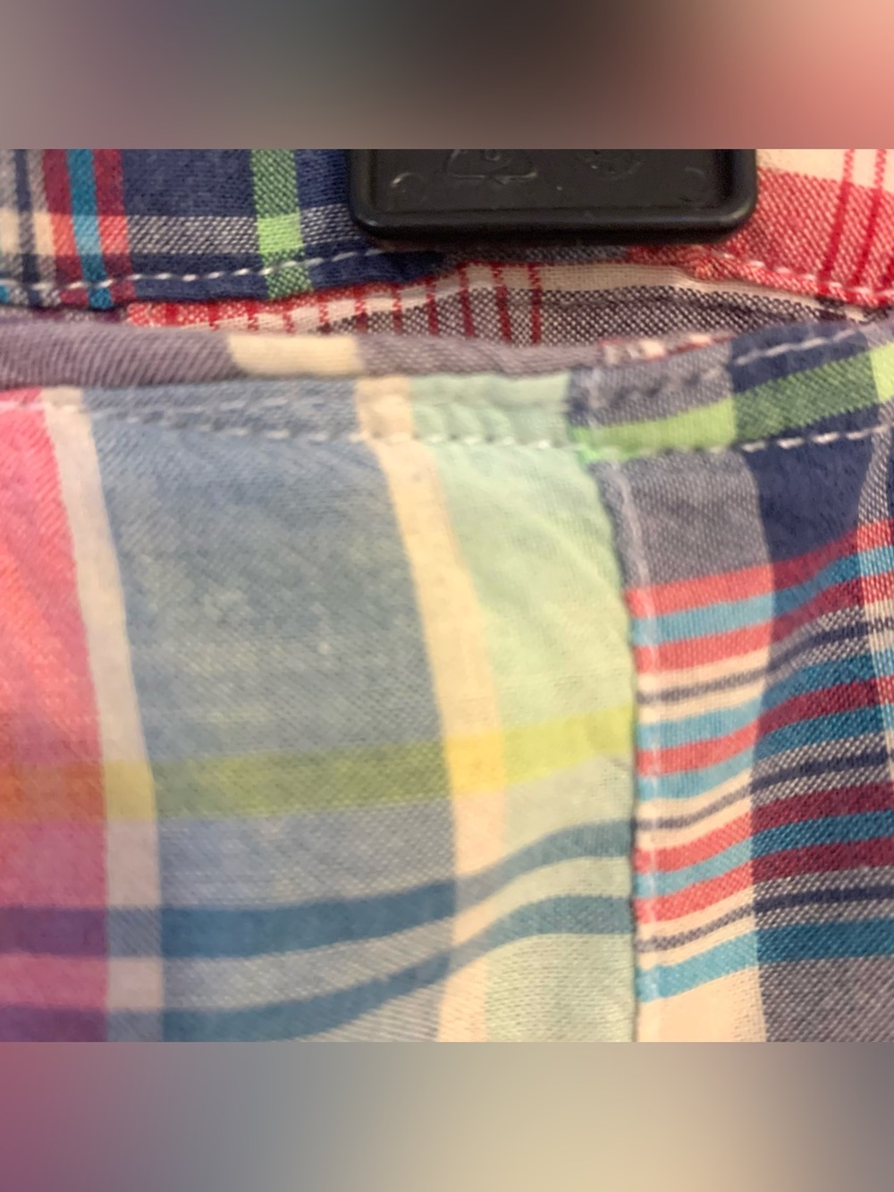 Vintage Polo Ralph Lauren Patchwork Prospect Shorts Colorful Cotton Mens Size 36 - Picture 4 of 9